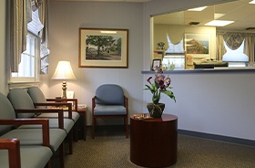 Dental office waiting room