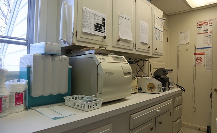 Dental lab and storage area