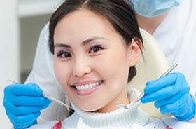 Woman with healthy smile