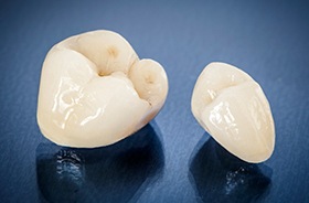 Dental crowns prior to placement