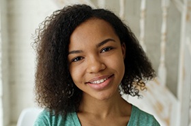 Young woman with healthy smile